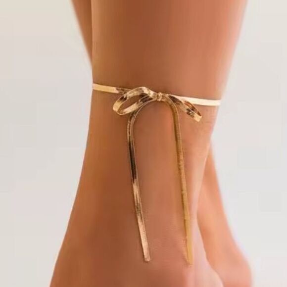 New FREE PEOPLE Bow Anklet - Picture 6 of 10